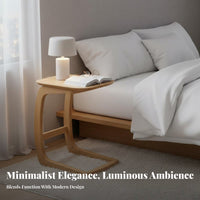 Minimalist design C-Shaped Sofa Stand Movable C-Shaped Stand Space-Saving Design Side Table Stable Frame for Apartment Dwellers, Remote Workers, Living Room, Balcony, Small Spaces, Home Office