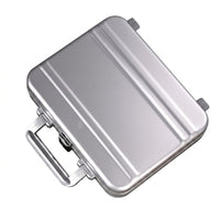 14-Slot Watch Box Lockable Aluminum Watch Case Tough-Exterior Organizer for Collectors, Journeyers
