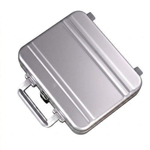 14-Slot Watch Box Lockable Aluminum Watch Case Tough-Exterior Organizer for Collectors, Journeyers