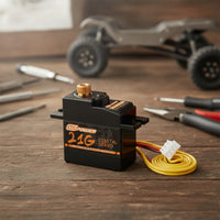 Compact Digital Servo High Rotational Force Servo with Metal Gears for RC Modelers, Hobbyists