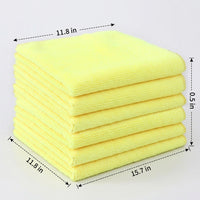 Thick Car Drying Towel Microfibre Cloth, 30cm x 40cm Cleaning Cloths for Car Detailing, Warp-Knit Finish for Glass and Tables