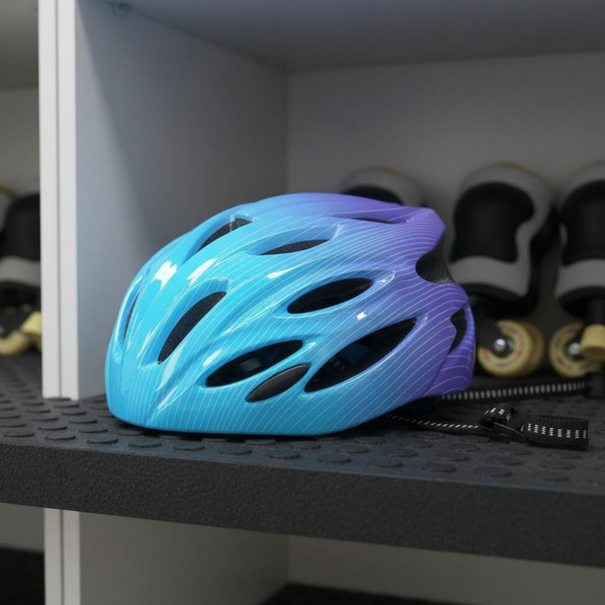 Adjustable Fit Young Multi-Sport Helmet Shock Resistant Kids Bike Helmet Lightweight Safety Equipment Quick Release Buckle for Skateboarding
