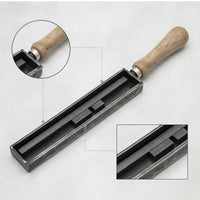 Ingot Mold with Wooden Handle Rectangular Metal Ingot Mold Heavy-Duty Compact for Metalsmiths, Jewelry Making, Foundry