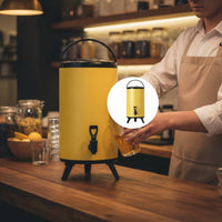 Professional Milk Tea Barrel Large Capacity Stainless Steel Insulated Barrel Insulated Beverage Dispenser Long-Lasting