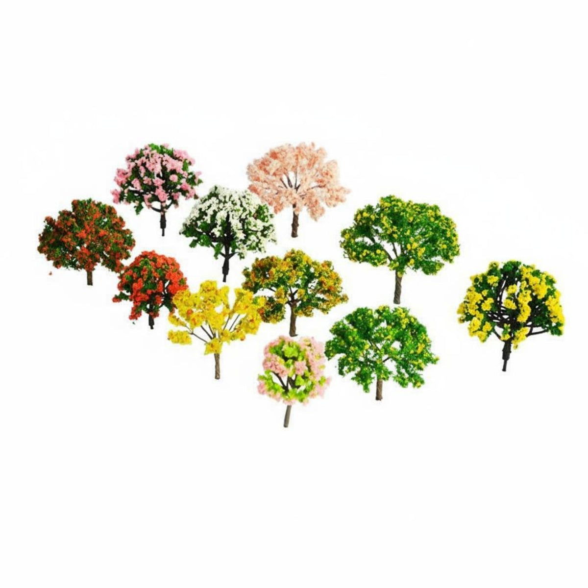 DIY Project Kit Miniature Model Trees Realistic Appearance Architectural Model Trees Handmade Miniature Scene Tree Set Assorted Styles for Architects, Students