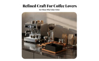 Universal Fit 51-58mm Espresso Station with Knock Box All-in-Single Portafilter Holder Station Elegant Design for Cafe