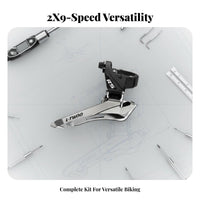 2x9 Speed Cycling Bike Groupset Long-Lasting Aluminum Alloy Cycling Bike Brake Lever Gear Selector S Brake Lever Gear Selector