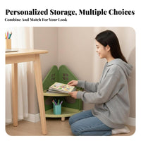 3-Level Corner Organizer 90-Degree Corner Design Triangular Desk Organizer