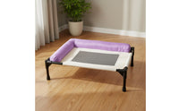 Washable Elevated Dog Cot Breathable Elevated Dog Bed Detachable Pet Sling Bed Year-Round for Small Dogs, Cats, Indoor, Summer