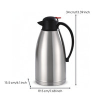 Insulated Kettle with Push-Button Easy to Clean Stainless Steel Kettle for Hosts