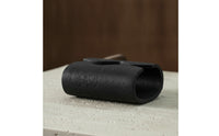 Cylindrical Tissue Box Travertine-Look Facial Tissue Dispenser Modern for Coffee Table