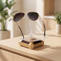 Rotating Display Stand Cordless Solar Display Stand Small for Window Displays