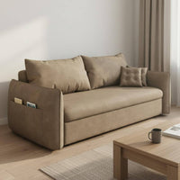 Multi-Functional Sofa Bed with Storage Space-Saving Design Convertible Loveseat Bed Minimalist Design Pull-out Sleeper Sofa for Small Apartment