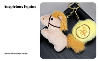 Horse Soft Toy Cute Design Stuffed Horse Pendant Soft and Cuddly Soft Horse Figure Stuffed Pendant for Astrology Collectors, Teenagers, Keys