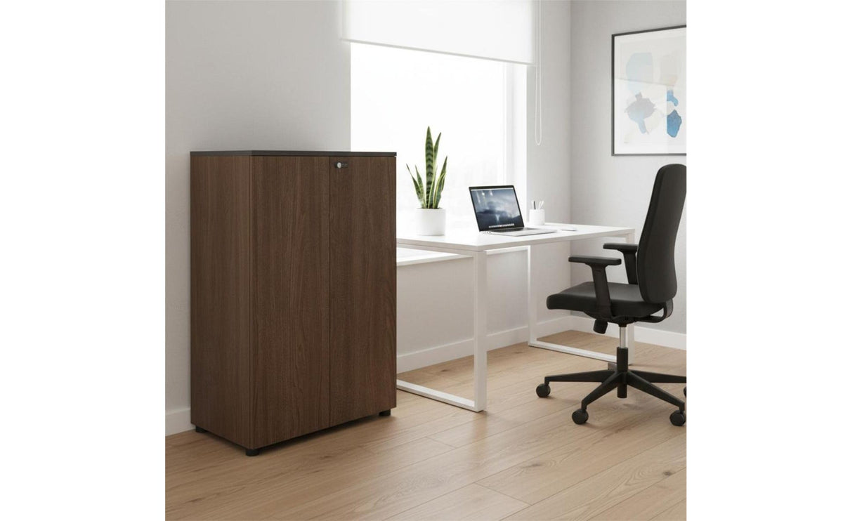 Multi-Functional Office Credenza with Shelves Minimalist Design Low Profile File Cabinet Sideboard with Combination Lock for Study Room