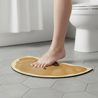 Dachshund Diatomaceous Earth Bath Mat, Non-Slip Absorbent Bathroom Floor Mat for Home Entrance