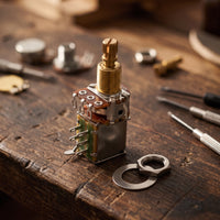 Guitar Potentiometer with Switch DPDT Push-Pull Potentiometer Coilsplit push/pull Pot with Long Shaft for Guitarists, Luthier