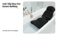 Full Full-Length Bath Mat Machine Launderable Full Full-Length Bathtub Mat Mesh Bath Lounger Additional Thick Padding Non-Slip