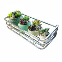 Space-Saving Hanging Railing Planter Easy Installation Railing Planter Basket Rust-Resistant Flower Pot Shelf Decorative Design for Gardeners, Apartment Dwellers, Homeowners, Balcony, window sill, Porch, Fence