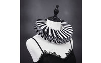 Ruffled Collar Lightweight Pleated Collar Ruff Detachable Apparel for All Genders for Cosplayers, Stage Wear, Costume Parties