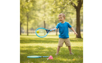 2 Pieces Non-Slip Kids Tennis Racket Set Large Tennis Racket Toy Lightweight Racquet Sturdy for Children