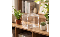 Front-Opening Acrylic Reptile Enclosure Escape-Proof Reptile Enclosure with Door Ventilated Acrylic Terrarium Transparent for Breeders, Home, Breeding Room