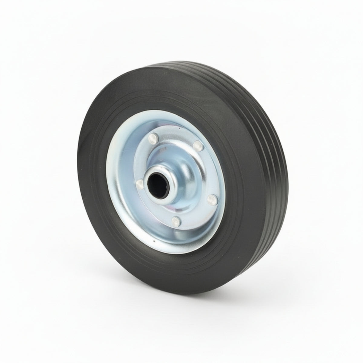 Trailer Jack Wheel Replacement Solid Rubber Trailer Jack Wheel Heavy Duty Treaded for Mechanics, Roadside Maintenance