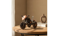 Metal Motorcycle Figurine Vintage Metal Motorcycle Model Retro Decor for Collectors, Desk, Bookshelf, Office