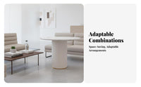 Multi-Person Seating Arrangement Elegant Design Scalloped rear Chair and Table Set Plush Upholstery Commercial Furniture for Clients, Lounge, Boutique