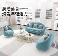 北欧服装店沙发网红设计师轻奢美容院工作室休息区店铺用洽谈接待
