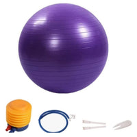 With Pump Inflatable Fitness Ball Molded Rings Exercise Stability Ball Glossy Balance Training