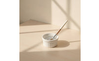 Ceramic Brush Washer with Steel Mesh Ribbed Brush Cleaning Cup with Lid Space-Saving for Painting
