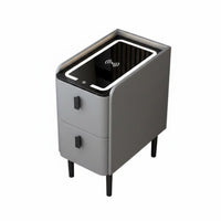 Nordic and design Narrow End Table Space-Saving Nightstand Modern Design Bedroom Furniture With Storage Drawer for Students, Apartment Dwellers, Adults, Small areas, Dormitory, Dorm Room, Home Office