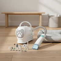 Multifunctional 7-in-1 Pet Grooming Kit Suction Function Electric Pet Clipper Vacuum Low Noise Dog Grooming Vacuum Kit Large Capacity Dust Cup for Dogs, Cats, Pets