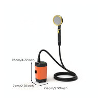 Flexible Hose Digital Display Shower Pump Type-C Rechargeable Shower