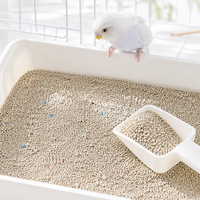 Budgie Cage Litter, 2.27kg Granular Mineral Cage Bedding with Spoon, Highly Absorbent Odor Control for Avian Companions