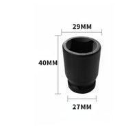 Shock-Resistant Resistant Double Square Socket CR-MO Steel 1/2 Inch Drive Socket Thickened Wall Power Tool Accessory Anti-Slip Design for Mechanics, Technicians, Auto Repair, Garage, Workshop
