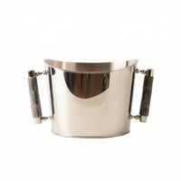 Ice Bucket Vintage Bar Bucket Wine Cooler Decorative Vessel Tabletop for Home Bartenders, Dining Table, Parties