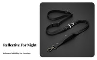 Multi-Functional Dog Leash Multifunctional Waist Dog Leash Belt Heavy-Duty for Runners, Large Dogs, Running, Hiking, Training