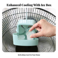 Compact Fan Ice Box Cooler Low Cost Fan Ice Cooler Attachment Simple Design for Office Workers, Homeowners, Bedroom, Living Room