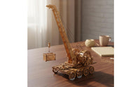 High Difficulty Wooden Crane Model Kit Mechanical Action Ancient Crane 3D Assembly Kit Stress Relief Toy Historical Machine Assembly Kit Educational Gift for Adults