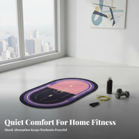 Jump Rope Mat Sound Dampening Soundproof Fitness Mat Noise Reducing Non-Slip Floor Pad for Home Gym, Apartment