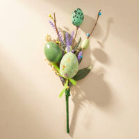 Easter Egg Floral Pick Vase Filler Artificial Easter Egg Branch Glittery Finish
