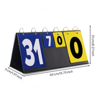Tabletop Flip Scoreboard Foldable Score Flipper Multi-Sport for Coaches, Schools