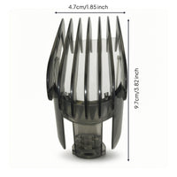 Transparent Clipper Comb with Length Markings Snap-on Guide Comb Attachment Compatible Replacement Clipper Guard Adjustable for Men, Barbers, Home, Barbershop