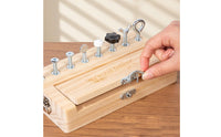 Educational Screwdriver Board Preschool Wooden Screw Block Screwdriver Toy for Preschoolers, Kids, Classroom, Home
