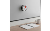 Timepiece Timer No Battery Required Mechanical Timer Loud Alarm Stainless Steel Kitchen Clock for Kids, Learning, Classroom, Office