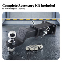 Hitches Arm Assembly Industrial Finish Tow Ball Mount Coupler Tube Hitches