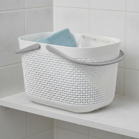Thickened Imitation Rattan Portable Storage Basket for Bathroom, Dorm, and Sundries
