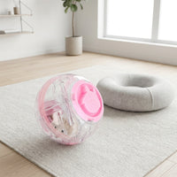 Motion-Triggered Rainbow Hamster Ball with Leash, 14cm Hamster Ball for Hamster Accessories